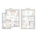 Penthouse 2 Camere Tip 1 Corp 3 - Drumul Taberei Residence - Apartamente de vanzare Bucuresti - Suprafata utila totala - 75.13 mp