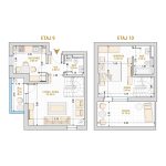 Penthouse 2 Camere Tip 2 Corp 2 - Drumul Taberei Residence - Apartamente de vanzare Bucuresti - Suprafata utila totala - 75.22 mp