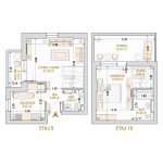 Penthouse 2 Camere Tip 1 Corp 9 - Drumul Taberei Residence - Apartamente de vanzare Bucuresti - Suprafata utila totala - 75.72 mp