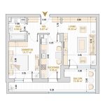 Apartament 2 Camere Tip 8 Corp 9 - Drumul Taberei Residence - Apartamente de vanzare Bucuresti - Suprafata utila totala - 65.84 mp