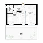 2 Room Apartment Type 1 - B2 - Drumul Taberei Residence - Apartments for Sale in Bucharest - Total Usable Area - 56.86 sqm
