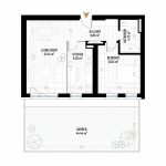 2 Room Apartment Type 2 - B2 - Drumul Taberei Residence - Apartments for Sale in Bucharest - Total Usable Area - 57.17 sqm