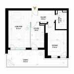 2 Room Apartment Type 3 - B1E2 - Drumul Taberei Residence - Apartments for Sale in Bucharest - Total Usable Area - 70.04 sqm