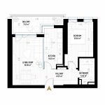 2 Room Apartment Type 7 - B1E2 - Drumul Taberei Residence - Apartments for Sale in Bucharest - Total Usable Area - 59.23 sqm