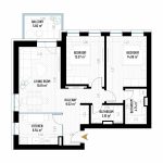 3 Room Apartment Type 11 - B2 - Drumul Taberei Residence - Apartments for Sale in Bucharest - Total Usable Area - 77.15 sqm