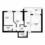 3 Room Apartment Type 6 - B1E2 - Drumul Taberei Residence - Apartments for Sale in Bucharest - Total Usable Area - 79.50 sqm