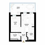 Studio Apartment Type 1 - B1E2 - Drumul Taberei Residence - Apartments for Sale in Bucharest - Total Usable Area - 55.62 sqm