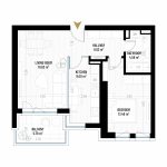 2 Room Apartment Type 11 - B1E1 - Drumul Taberei Residence - Apartments for Sale in Bucharest - Total Usable Area - 58.10 sqm