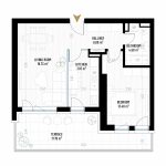 2 Room Apartment Type 2 - B1E1 - Drumul Taberei Residence - Apartments for Sale in Bucharest - Total Usable Area - 70.44 sqm