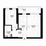 2 Room Apartment Type 4 - B1E1 - Drumul Taberei Residence - Apartments for Sale in Bucharest - Total Usable Area - 59.62 sqm