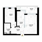 2 Room Apartment Type 7 - B1E1 - Drumul Taberei Residence - Apartments for Sale in Bucharest - Total Usable Area -59.23 sqm