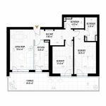 3 Room Apartment Type 1 - B1E1 - Drumul Taberei Residence - Apartments for Sale in Bucharest - Total Usable Area - 102.77 sqm