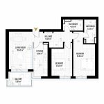 3 Room Apartment Type 7 - B1E1 - Drumul Taberei Residence - Apartments for Sale in Bucharest - Total Usable Area - 81.50 sqm