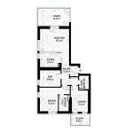 4 Room Apartment Type 1 - B1E1 - Drumul Taberei Residence - Apartments for Sale in Bucharest - Total Usable Area - 112.87 sqm